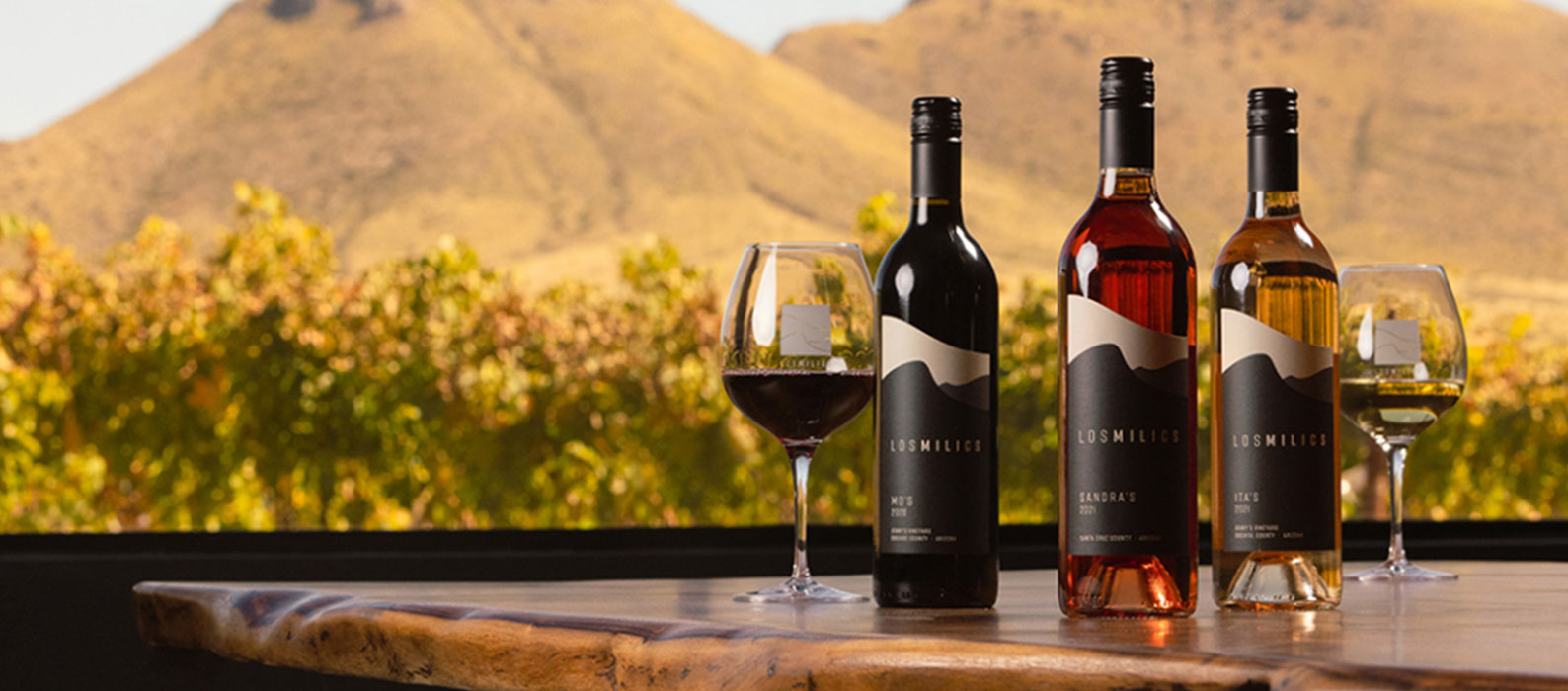 Three bottles of wine