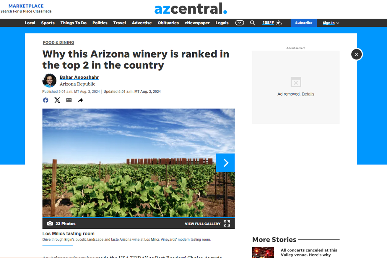 Why this Arizona winery is ranked in the top 2 in the country