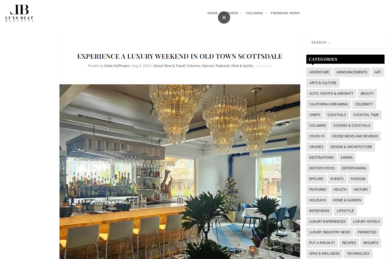 Experience a Luxury Weekend in Old Town Scottsdale