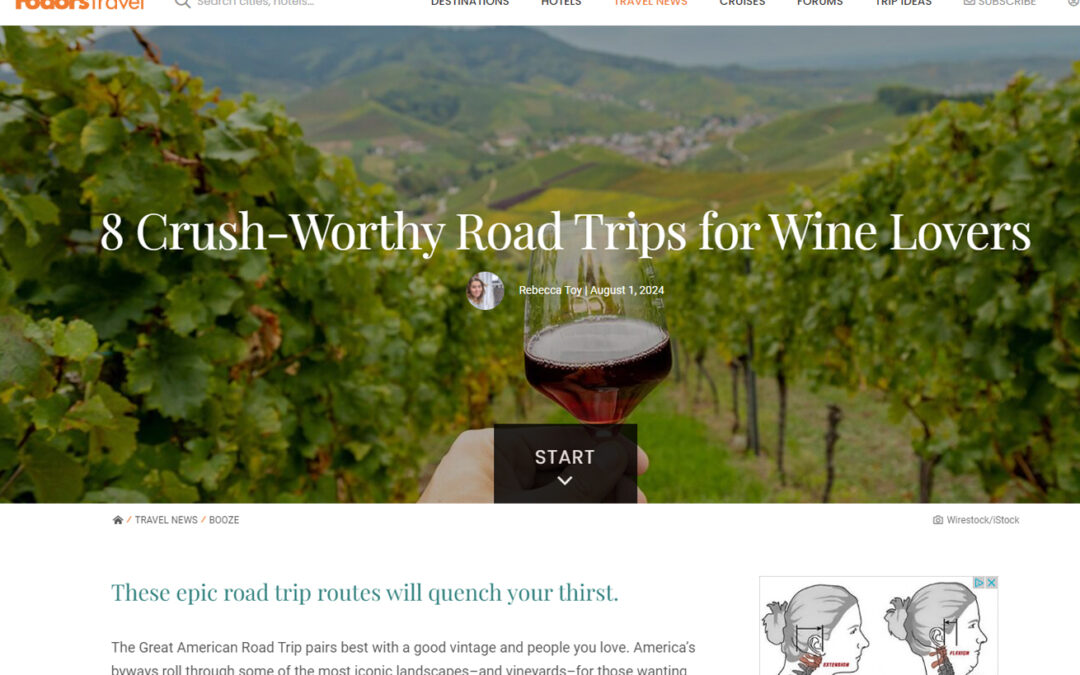 best roadtrips for wine lovers