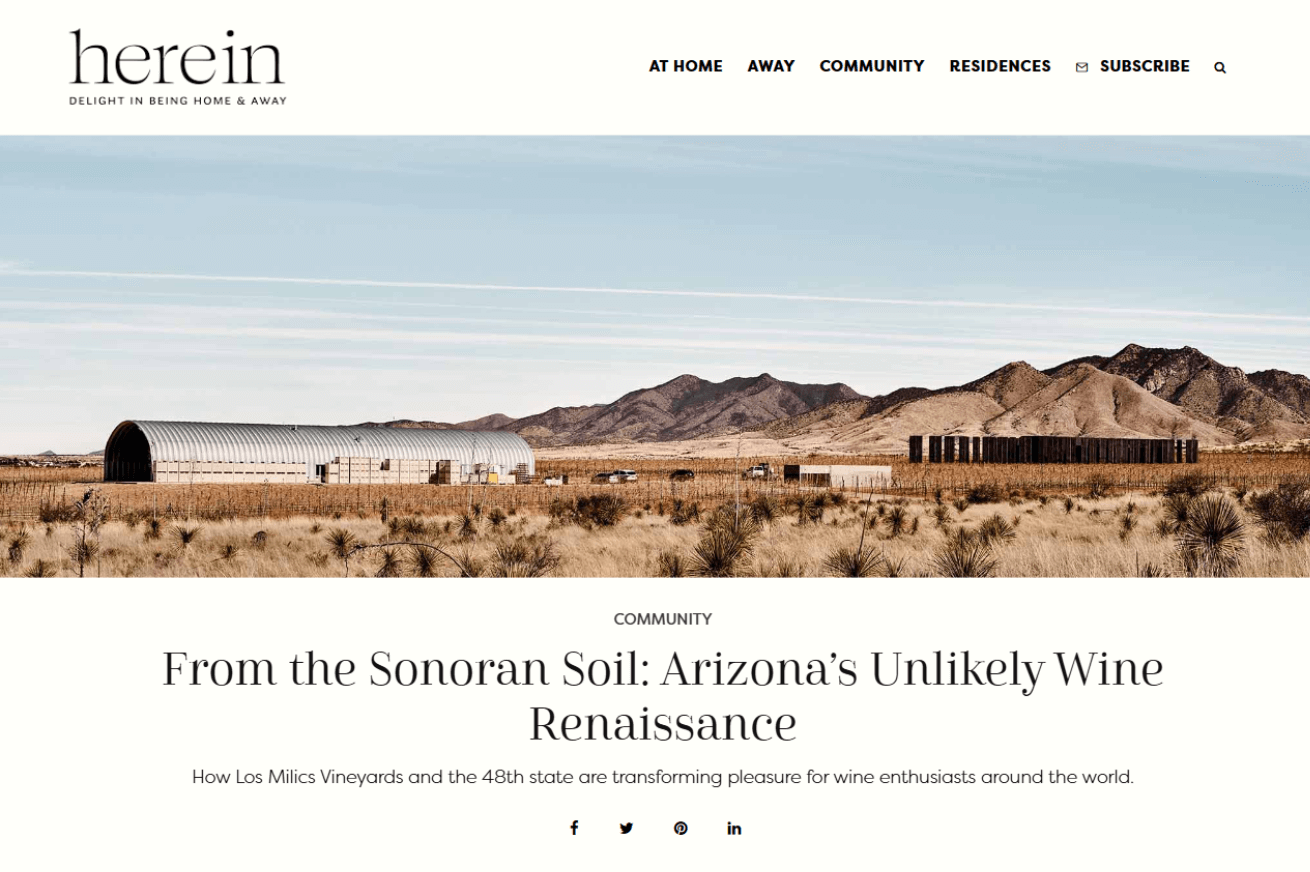 From the Sonoran Soil: Arizona’s Unlikely Wine Renaissance
