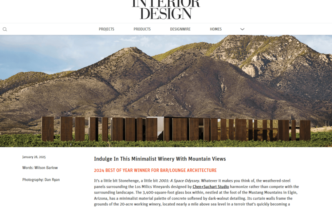 Indulge In This Minimalist Winery With Mountain Views