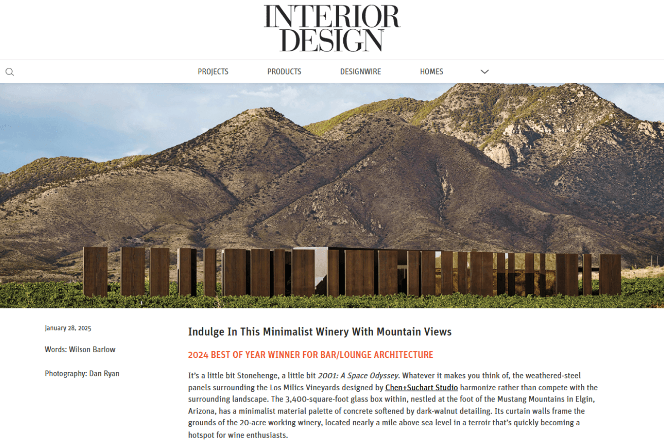 Indulge In This Minimalist Winery With Mountain Views
