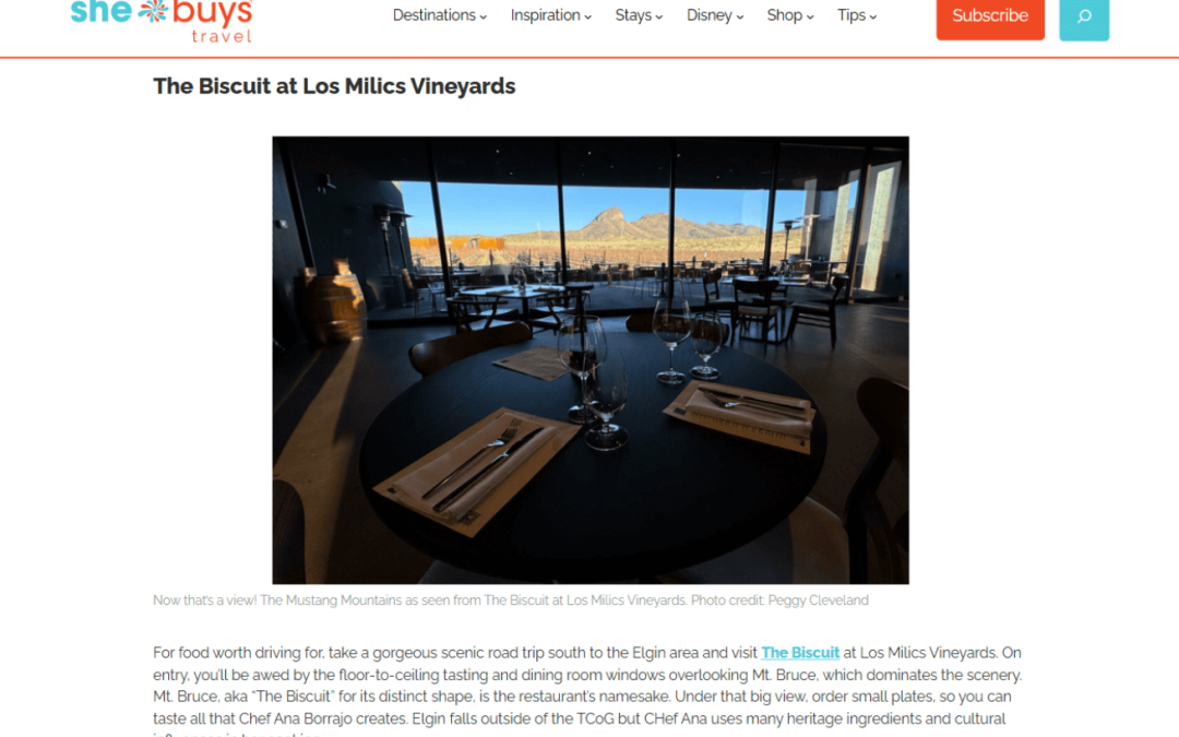 The Biscuit at Los Milics Vineyards